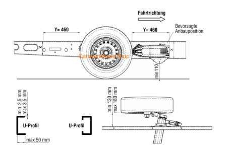 AL-KO  Mammut M20 Einbaumaße